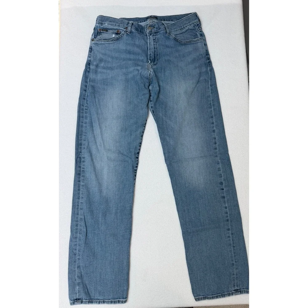 Polo Ralph Lauren Sullivan Slim Jeans Mens 34x34 Medium Wash Blue Denim